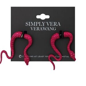Simply Vera Vera Wang Pink Snake Earrings